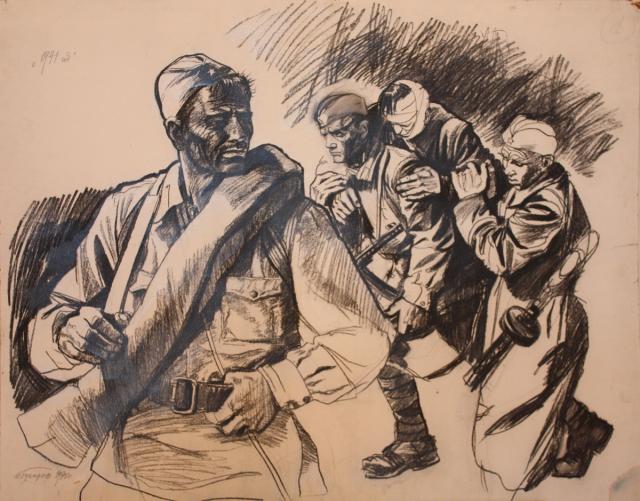 Бухаров А.П. 1941 год. Из серии «О войне». 1975